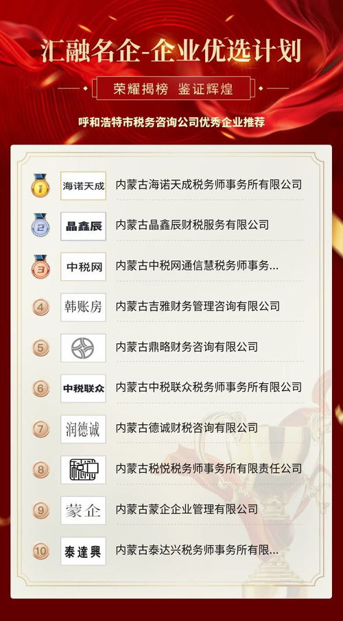 呼和浩特市税务咨询公司优秀企业推荐